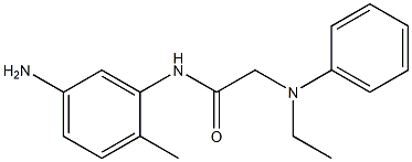 N-(5-amino-2-methylphenyl)-2-[ethyl(phenyl)amino]acetamide 구조식 이미지