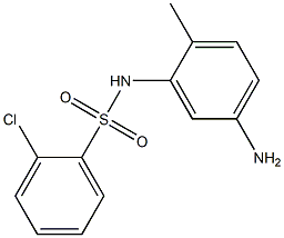 N-(5-amino-2-methylphenyl)-2-chlorobenzene-1-sulfonamide 구조식 이미지