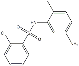 N-(5-amino-2-methylphenyl)-2-chlorobenzene-1-sulfonamide Structure