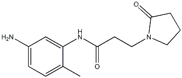 N-(5-amino-2-methylphenyl)-3-(2-oxopyrrolidin-1-yl)propanamide 구조식 이미지