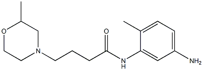 N-(5-amino-2-methylphenyl)-4-(2-methylmorpholin-4-yl)butanamide 구조식 이미지