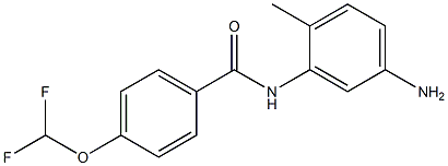 N-(5-amino-2-methylphenyl)-4-(difluoromethoxy)benzamide 구조식 이미지