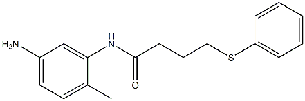 N-(5-amino-2-methylphenyl)-4-(phenylsulfanyl)butanamide 구조식 이미지