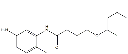 N-(5-amino-2-methylphenyl)-4-[(4-methylpentan-2-yl)oxy]butanamide Structure