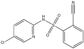 N-(5-chloropyridin-2-yl)-2-cyanobenzene-1-sulfonamide Structure