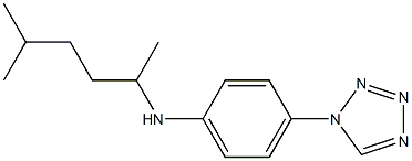 N-(5-methylhexan-2-yl)-4-(1H-1,2,3,4-tetrazol-1-yl)aniline Structure