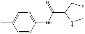 N-(5-methylpyridin-2-yl)-1,3-thiazolidine-4-carboxamide 구조식 이미지