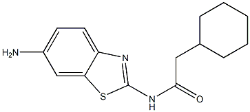 N-(6-amino-1,3-benzothiazol-2-yl)-2-cyclohexylacetamide Structure