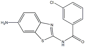 N-(6-amino-1,3-benzothiazol-2-yl)-3-chlorobenzamide Structure