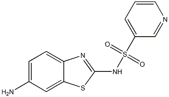 N-(6-amino-1,3-benzothiazol-2-yl)pyridine-3-sulfonamide 구조식 이미지