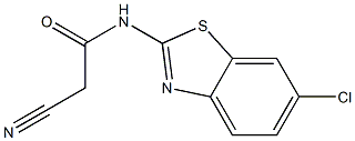 N-(6-chloro-1,3-benzothiazol-2-yl)-2-cyanoacetamide Structure