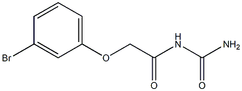 N-(aminocarbonyl)-2-(3-bromophenoxy)acetamide Structure
