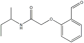 N-(butan-2-yl)-2-(2-formylphenoxy)acetamide 구조식 이미지