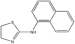 N-(naphthalen-1-yl)-4,5-dihydro-1,3-thiazol-2-amine 구조식 이미지