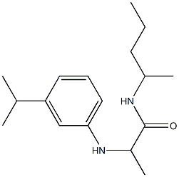 N-(pentan-2-yl)-2-{[3-(propan-2-yl)phenyl]amino}propanamide 구조식 이미지