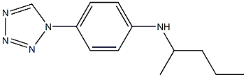 N-(pentan-2-yl)-4-(1H-1,2,3,4-tetrazol-1-yl)aniline 구조식 이미지