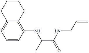 N-(prop-2-en-1-yl)-2-(5,6,7,8-tetrahydronaphthalen-1-ylamino)propanamide 구조식 이미지