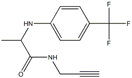 N-(prop-2-yn-1-yl)-2-{[4-(trifluoromethyl)phenyl]amino}propanamide 구조식 이미지