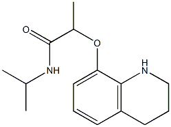 N-(propan-2-yl)-2-(1,2,3,4-tetrahydroquinolin-8-yloxy)propanamide 구조식 이미지