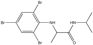 N-(propan-2-yl)-2-[(2,4,6-tribromophenyl)amino]propanamide 구조식 이미지