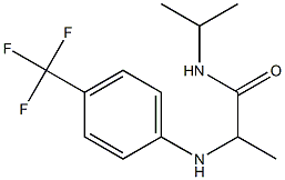 N-(propan-2-yl)-2-{[4-(trifluoromethyl)phenyl]amino}propanamide 구조식 이미지