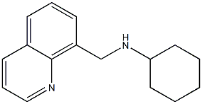 N-(quinolin-8-ylmethyl)cyclohexanamine Structure