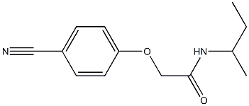 N-(sec-butyl)-2-(4-cyanophenoxy)acetamide Structure