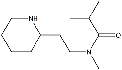 N,2-dimethyl-N-[2-(piperidin-2-yl)ethyl]propanamide Structure