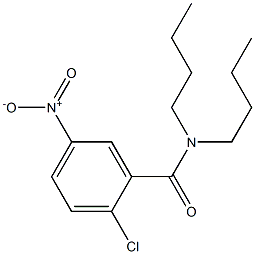 N,N-dibutyl-2-chloro-5-nitrobenzamide 구조식 이미지