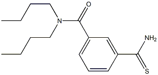 N,N-dibutyl-3-carbamothioylbenzamide 구조식 이미지