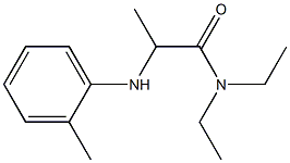 N,N-diethyl-2-[(2-methylphenyl)amino]propanamide 구조식 이미지