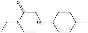 N,N-diethyl-2-[(4-methylcyclohexyl)amino]acetamide Structure