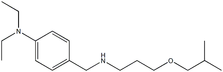 N,N-diethyl-4-({[3-(2-methylpropoxy)propyl]amino}methyl)aniline Structure