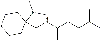 N,N-dimethyl-1-{[(5-methylhexan-2-yl)amino]methyl}cyclohexan-1-amine 구조식 이미지