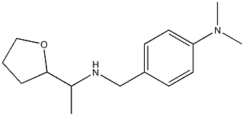 N,N-dimethyl-4-({[1-(oxolan-2-yl)ethyl]amino}methyl)aniline 구조식 이미지