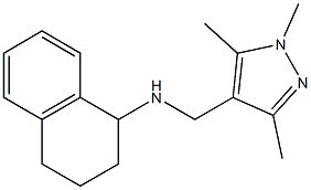 N-[(1,3,5-trimethyl-1H-pyrazol-4-yl)methyl]-1,2,3,4-tetrahydronaphthalen-1-amine 구조식 이미지