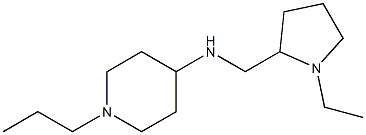 N-[(1-ethylpyrrolidin-2-yl)methyl]-1-propylpiperidin-4-amine Structure