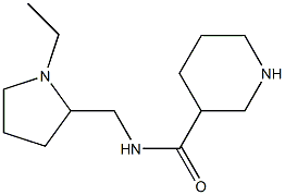 N-[(1-ethylpyrrolidin-2-yl)methyl]piperidine-3-carboxamide 구조식 이미지