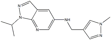 N-[(1-methyl-1H-pyrazol-4-yl)methyl]-1-(propan-2-yl)-1H-pyrazolo[3,4-b]pyridin-5-amine 구조식 이미지