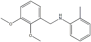 N-[(2,3-dimethoxyphenyl)methyl]-2-methylaniline 구조식 이미지