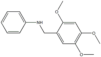 N-[(2,4,5-trimethoxyphenyl)methyl]aniline Structure