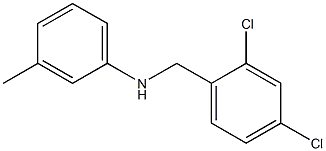 N-[(2,4-dichlorophenyl)methyl]-3-methylaniline Structure