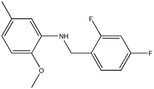 N-[(2,4-difluorophenyl)methyl]-2-methoxy-5-methylaniline Structure