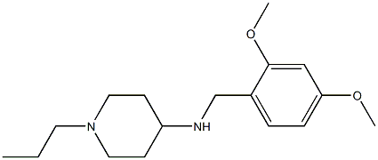 N-[(2,4-dimethoxyphenyl)methyl]-1-propylpiperidin-4-amine 구조식 이미지