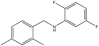 N-[(2,4-dimethylphenyl)methyl]-2,5-difluoroaniline Structure