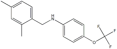 N-[(2,4-dimethylphenyl)methyl]-4-(trifluoromethoxy)aniline 구조식 이미지