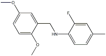 N-[(2,5-dimethoxyphenyl)methyl]-2-fluoro-4-methylaniline 구조식 이미지