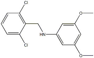 N-[(2,6-dichlorophenyl)methyl]-3,5-dimethoxyaniline 구조식 이미지