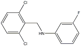 N-[(2,6-dichlorophenyl)methyl]-3-fluoroaniline 구조식 이미지