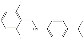 N-[(2,6-difluorophenyl)methyl]-4-(propan-2-yl)aniline Structure